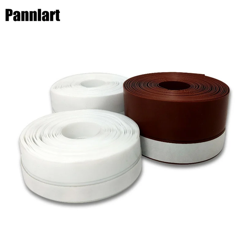 

Pannlart 5M Self Adhesive Glass Door Bottom Sealing Strips Windproof Dust Door Window Sealing Tape Soundproof Strip Thick 0.8mm