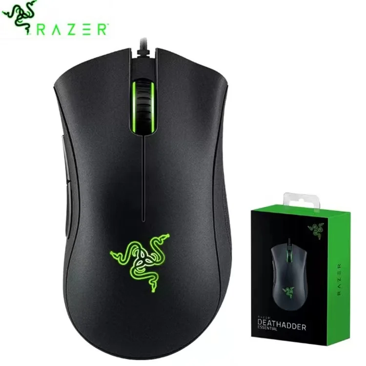 

Original Razer DeathAdder Essential Wired Gaming Mouse Mice 6400DPI Optical Sensor 5 Independently Buttons For Laptop PC Gamer