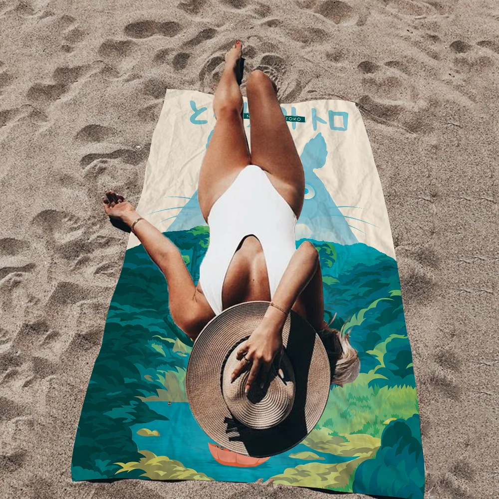 Пляжные полотенца в стиле аниме Totoro Studio Ghibli полотенце для душа сауна путешествия