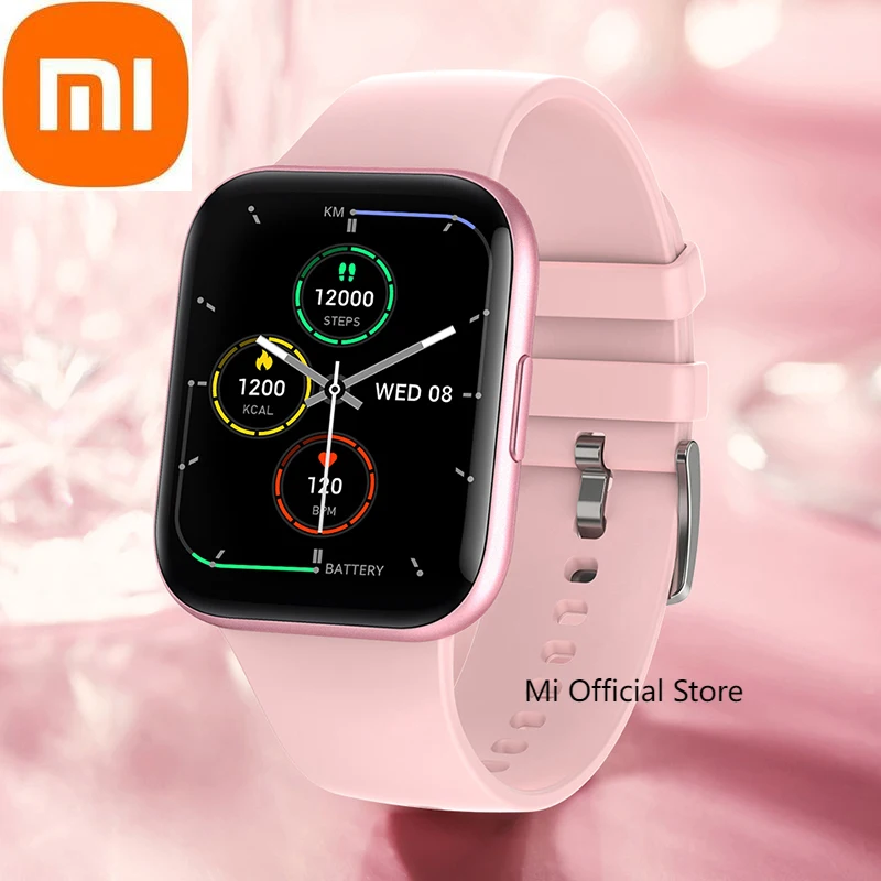

Xiaomi New Women Smart Watch Men 1.69inch Full Touch Heart Rate Monitoring Fitness Tracker IP68 Waterproof Fashion Smartwatch
