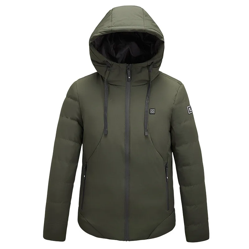 Men's cotton jacket Intelligent temperature control Automatic heating Electric heating Charging cotton jacket Down cotton jacket