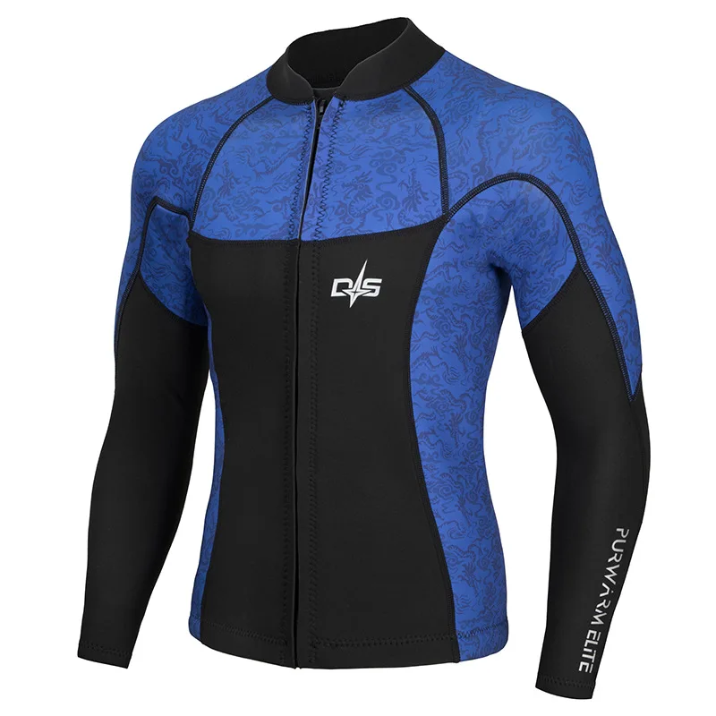 Неопреновый костюм для взрослых 2 шт. сохраняет тепло подводная охота куртка