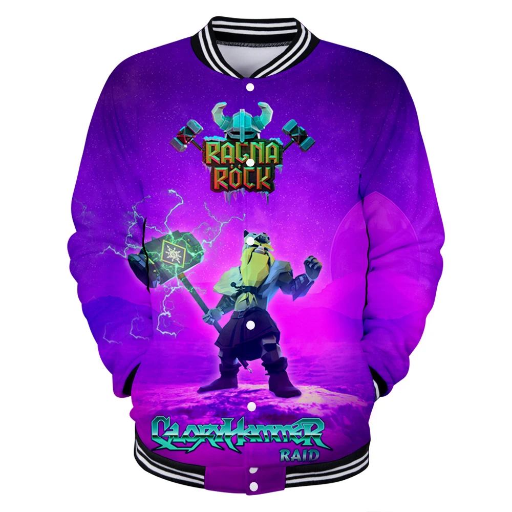 

Ragnarock 3D Printed Baseball Jackets Women/Men Fashion Long Sleeve Jacket Hot Sale Casual Streetwear Clothes