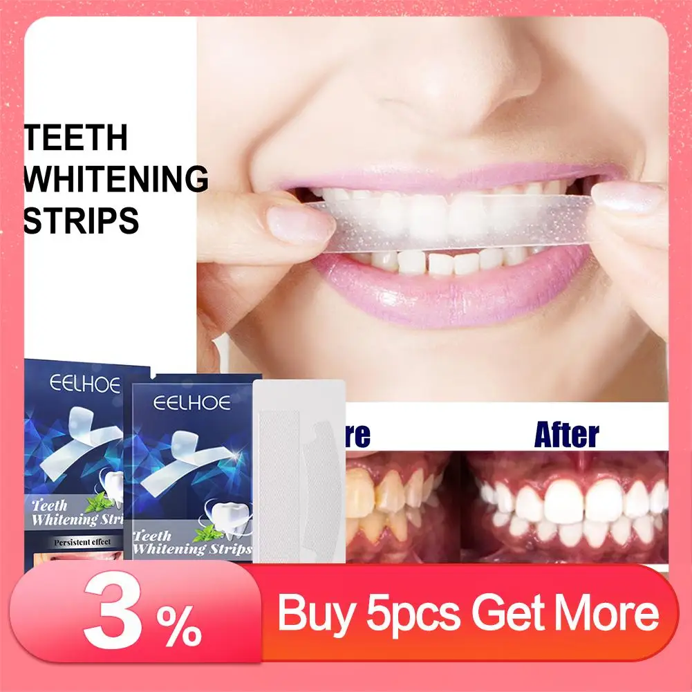 

7/14pcs Teeth Whitening Stickers Ultra Gel Bleaching Tooth Whiten Strips Teeth Oral Care Dental Hygiene Bright-Strips