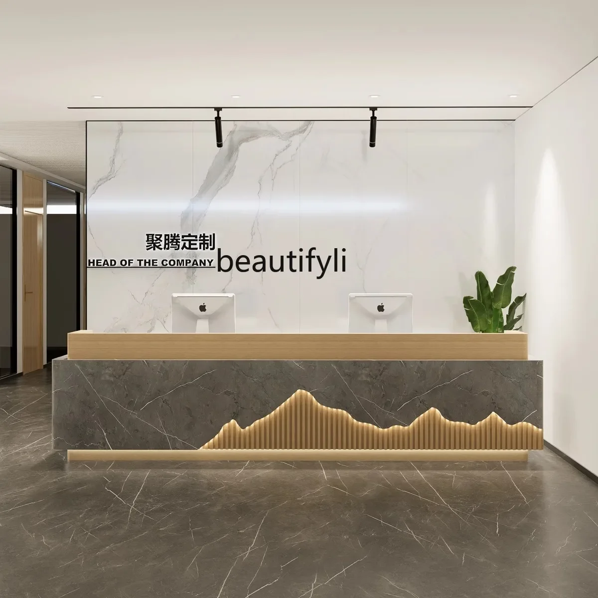 Стойка регистрации компании офис салон красоты бар касса вестибюль стойка отеля