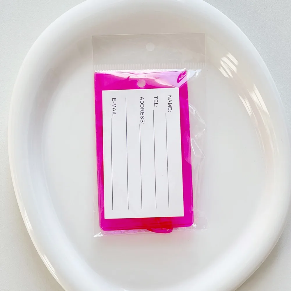 Портативная флуоресцентная багажная бирка красочная посадочная карта