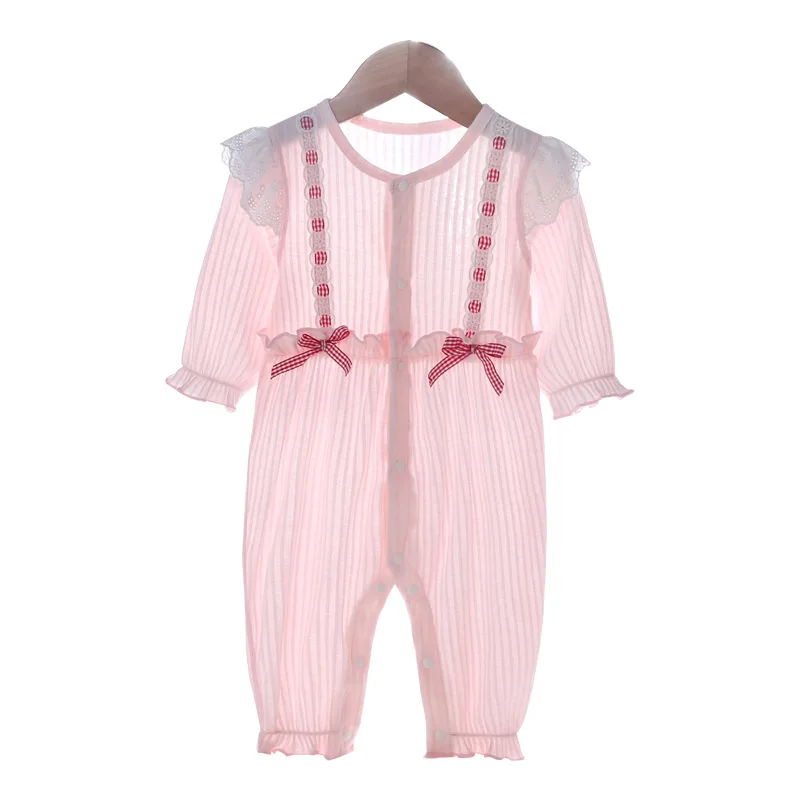 

Newborn Baby Onesie Baby Summer Baby Girl Clothes Female Air Conditioning Jumpsuit Climbing Clothes