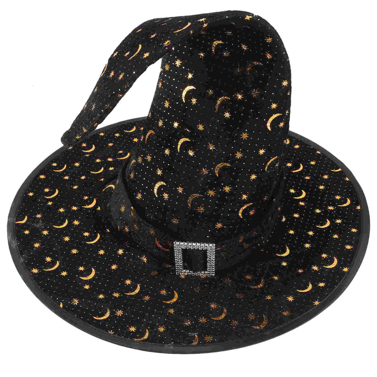 

Halloween Supplies Witch Hat Party Props Cosplay Accessories Cotton Disco Ball Cowboy Headdress Headwear