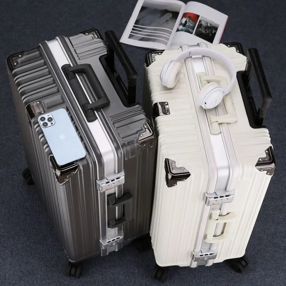 Luggage Fixed belt Suitcase Spinner Cabin Rolling Luggage Bag Trolley On Wheels