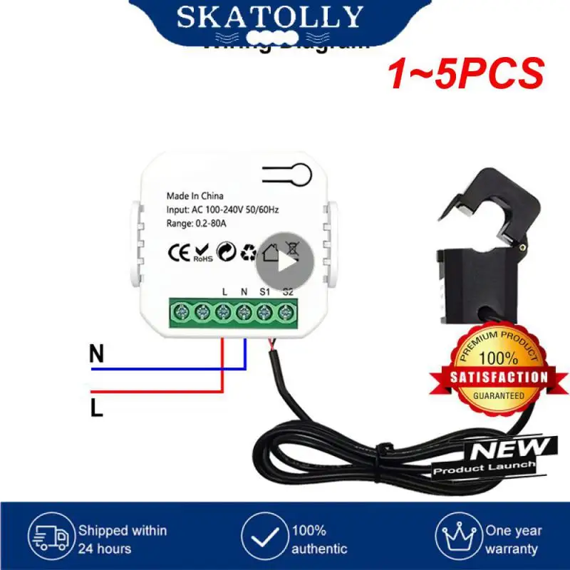 

1~5PCS Tuya Smart ZigBee Socket Switch Module KWh Meter Energy Monitor Timer 16A Overload Protect Support Google Home Alexa