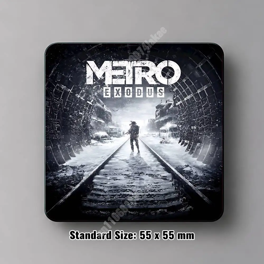 Фото Магнитная наклейка M-Metro Exodus 2033 Last Light, многоразовая наклейка на холодильник для металлических поверхностей, магнитный маркер №2