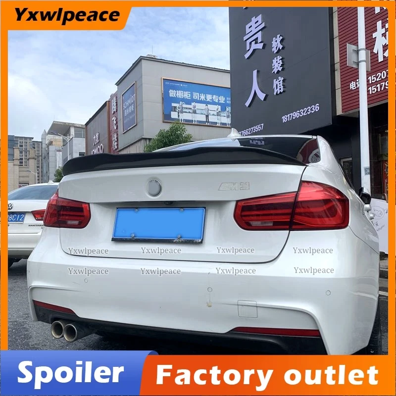 

Psm Style Carbon Fiber Exterior/ABS Gloss Black Rear Trunk Spoiler Trunk Wing Car Styling for BMW 3 Series F30 2013 - 2018