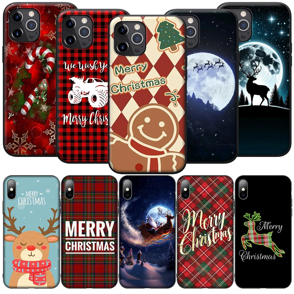 SA164 Tree Deer Merry Christmas Soft Case for Xiaomi Mi 9T 10T 11T 11i 11 12 A2 A3 POCO X3 M3 M2 F3 Pro NFC