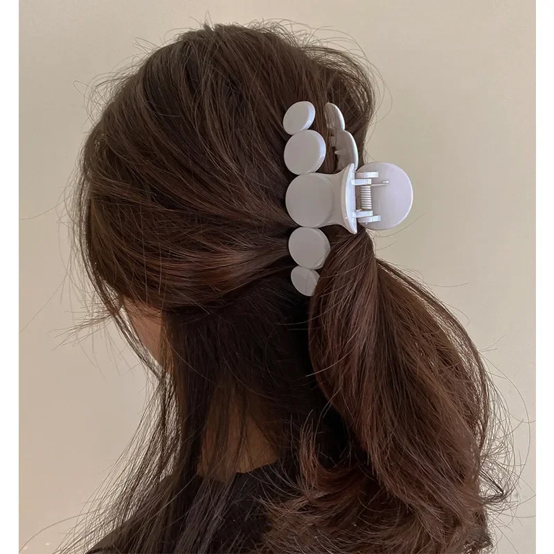 Корейские женские Геометрические акриловые заколки для волос элегантные