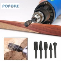 popolle 14 electric rotary grinding head carving knife woodworking rotary file wood carving rotary scraper tool