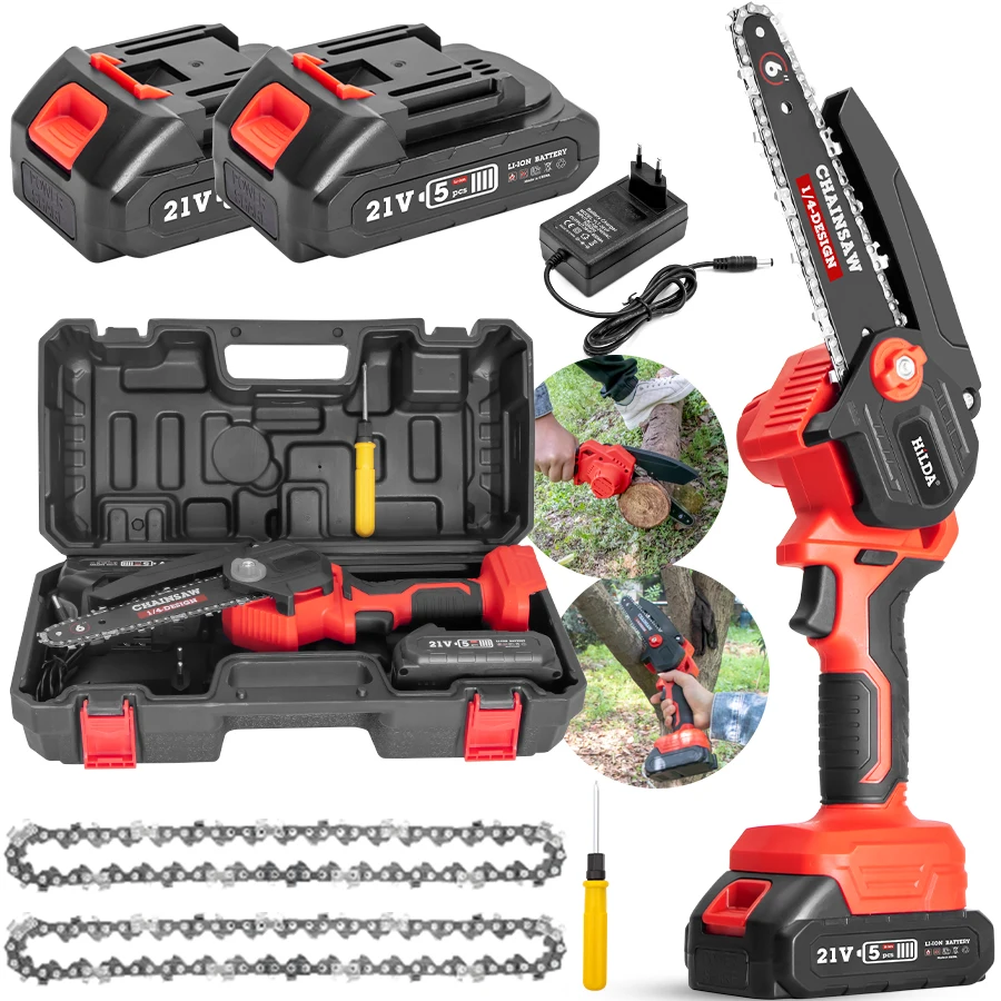 HILDA цепная пила Беспроводная мини Ручная обрезка пила портативный деревообрабатывающие электрические пилы режущий инструмент сабельная пила 4 дюйма HILDA цепная пила Беспроводная мини Ручная обрезка пила портативный деревообрабатывающие электрические пилы режущий инструмент сабельная пила 4 дюйма