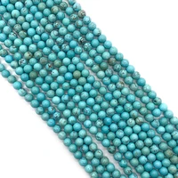 1strand natural blue turquoise stone loose beads strand natural semi precious stone round shaped 6 10mm size diy making necklace