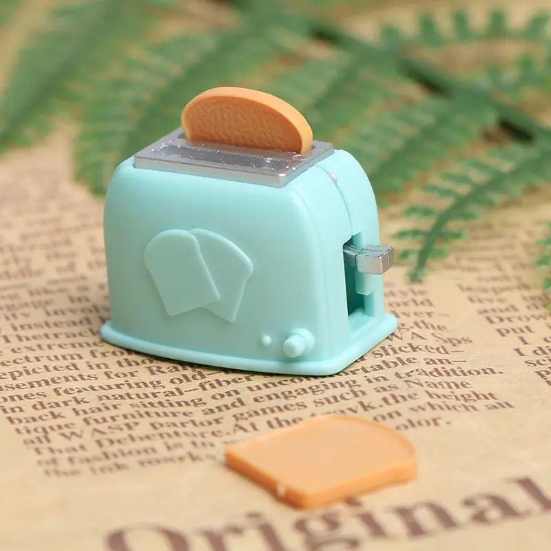 

Dollhouse Simulation Mini Toaster Miniature Toy Model Kitchen Scene Decoration