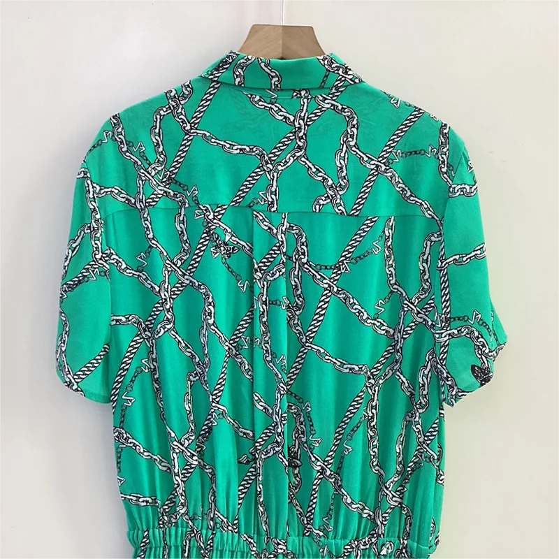 Zadig зеленые халаты женские летние модные длинные платья с эластичной резинкой на