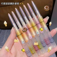 fruit highlighter pencil for face eye silkworm makeup long lasting waterproof gold silver shimmer glitter highlight shade ac460