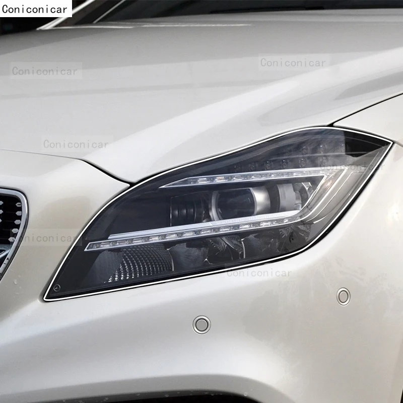 Для Mercedes Benz CLS Class 2012-2024 автомобильная внешняя фара против царапин передняя лампа
