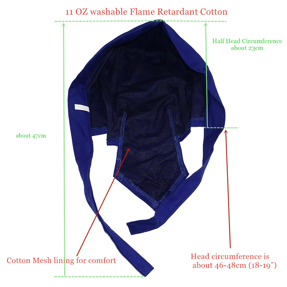 FR сварочная шапка моющаяся огнестойкая ткань хлопок сертификат CE рабочая