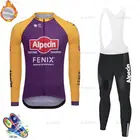 Новинка, Мужская зимняя одежда для велоспорта Alpecin Fenix Team 2021, теплая велосипедная футболка, термофлисовая одежда для велоспорта