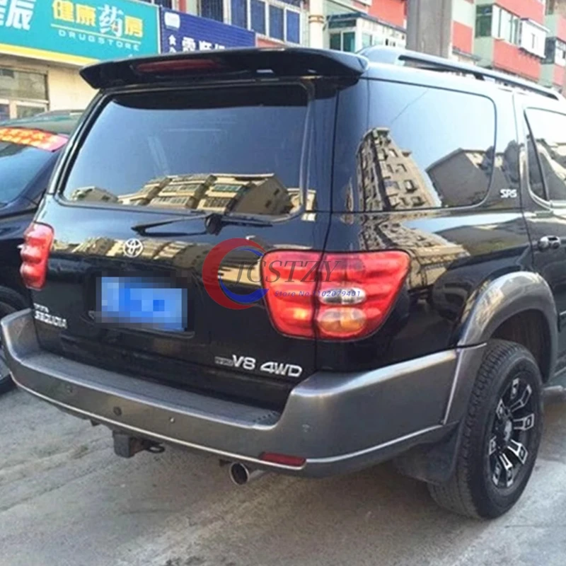 

Для 2001-2007 Toyota SEQUOIA SR5 Factory со светодиодными фонарями, глянцевый черный спойлер из АБС-пластика, багажник, крыло, спойлер