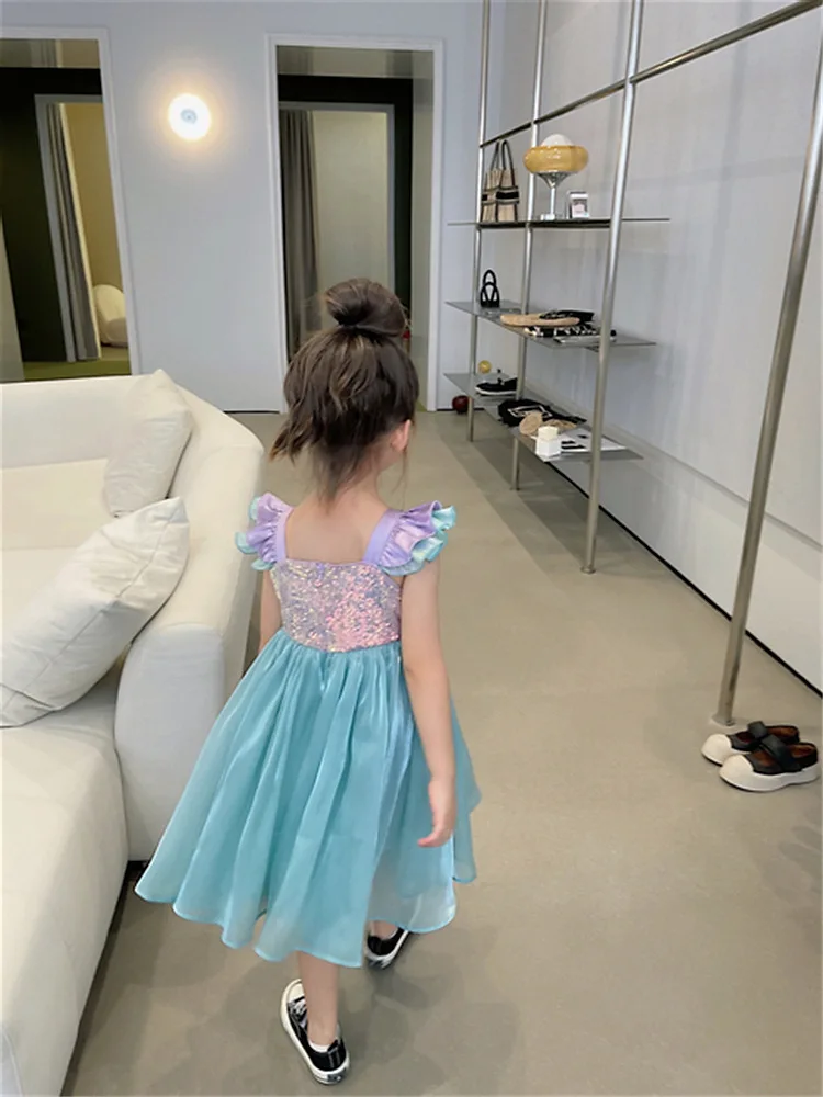 Детское платье Русалочки Ариэль летнее принцессы