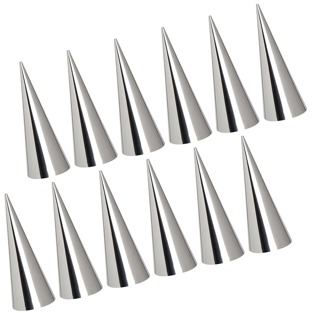 

Molds Baking Cream Horn Roll Cannoli Tubes Cone Mold Forms Croissant Tube Pastry Bread Horns Cones Icecanolli Form Steel