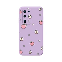 soft tpu for huawei p10 p20 p30 p40 pro plus lite case straight side silicone liquid soft shell for huawei p40 case