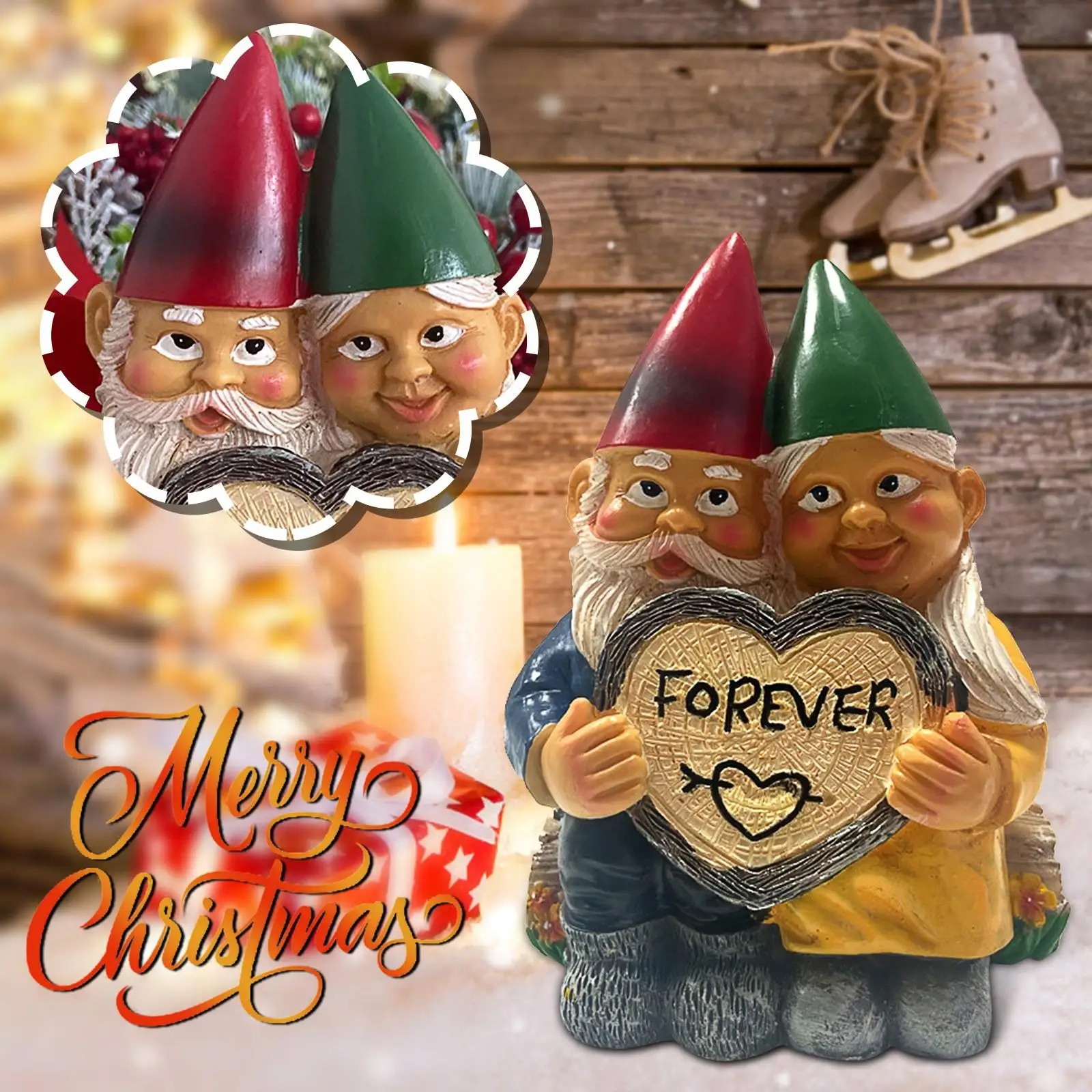 

Resin Crafts Statue Christmas Gift Ornaments For Garden And Desk