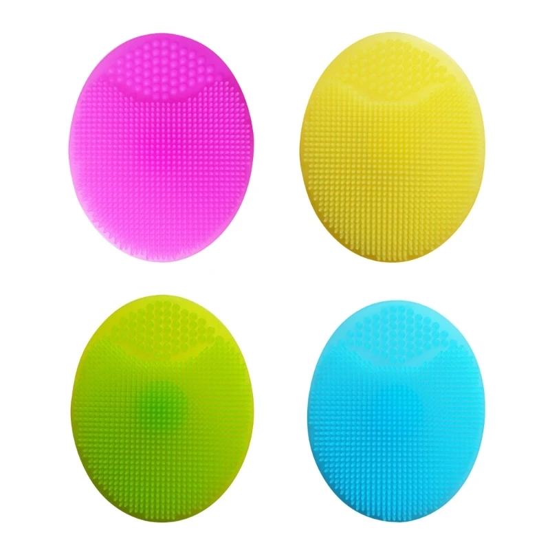 

1PC Silicone Bath Brush Face Exfoliating SPA Blackhead Clean Brush Baby Shower Bath Skin Gentle Cleanser