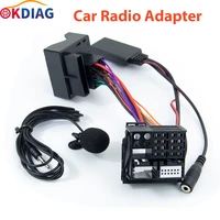 car radio adapter for peugeot 207 307 407 308 for citroen c2 c3 rd4 12pin bluetooth module wireless radio stereo aux in audio
