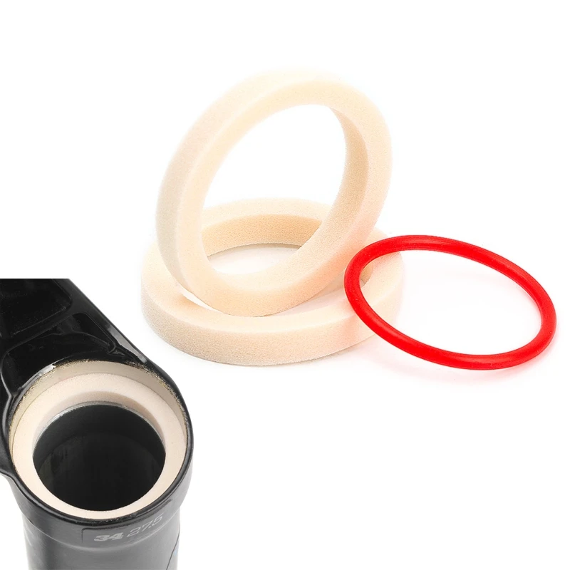 

2022 New 2 Pcs Bicycle Front Fork Sponge Ring Oil Foam Absorption Seal Component 32/34/35/36mm Bike Forks Accessories