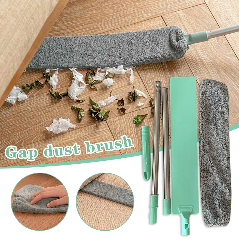 Cleaning Brushes Long Handle Gap Dust Mop Sofa Bed Bottom Sweeping Dusty Tools Car Wash Reusable Microfibre Duster 55-125CM