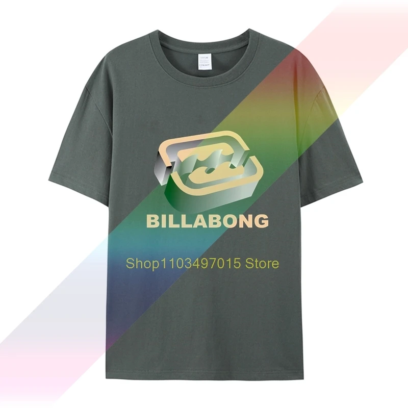 Футболка billa bong мужская с коротким рукавом базовая тенниска из 100% хлопка принтом