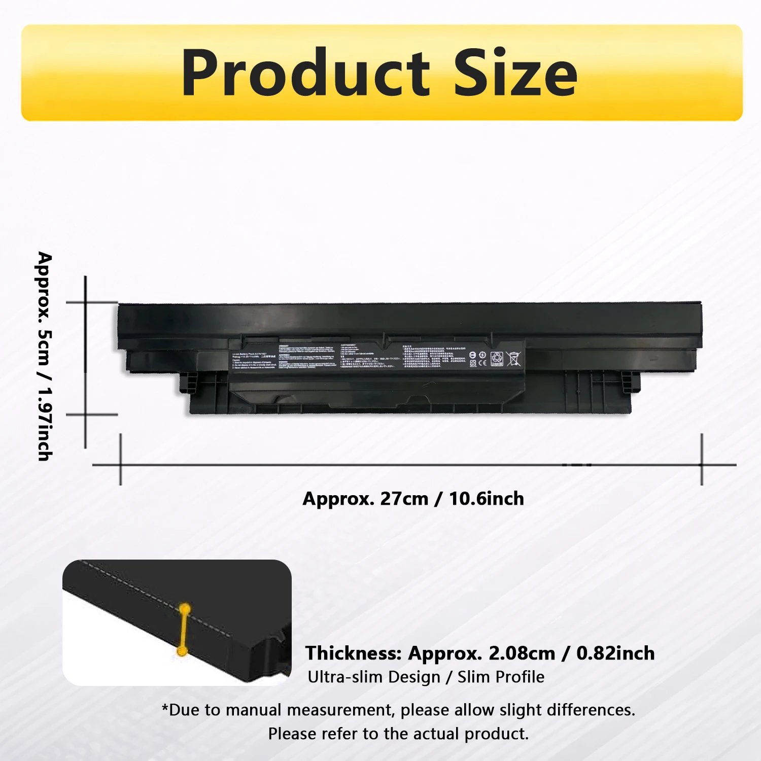Фото Аккумулятор PowerHub A41N1421 14.8V 41Wh для ноутбуков ASUS P2520LJ PUS511LA ZX50JX4200 ZX50JX4720, замена A41N1421 №4