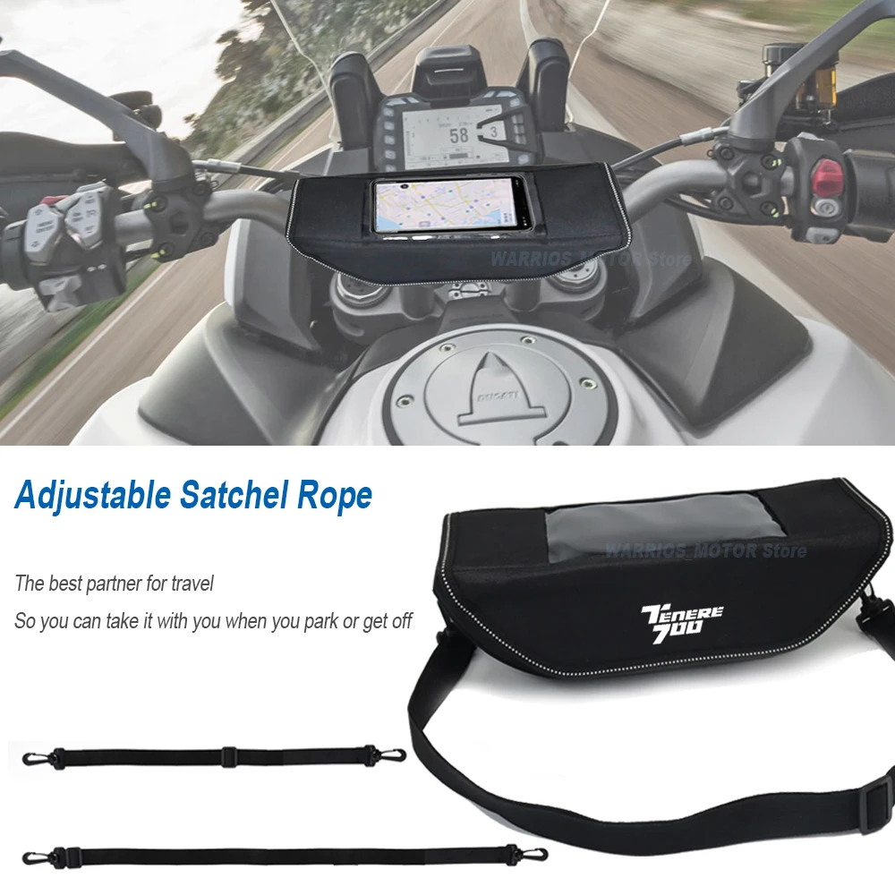 

For YAMAHA Tenere 700 Motorcycle Handlebar bag waterproof handlebar travel navigation bag