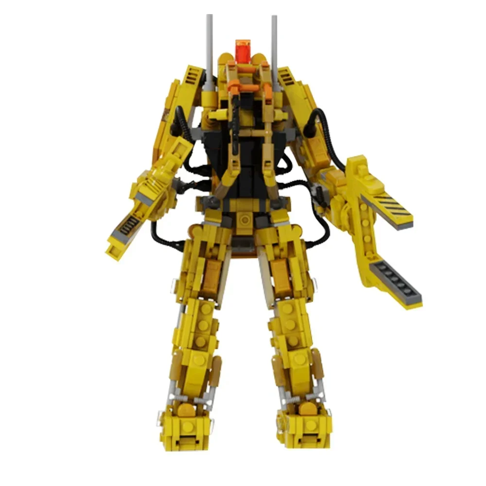 Фото Gobricks MOC Series Micro Aliens PART V: Мини-размер P-5000 с питанием, рабочий погрузчик, робот, строительный блок, кирпичи, набор игрушек для подарков №2