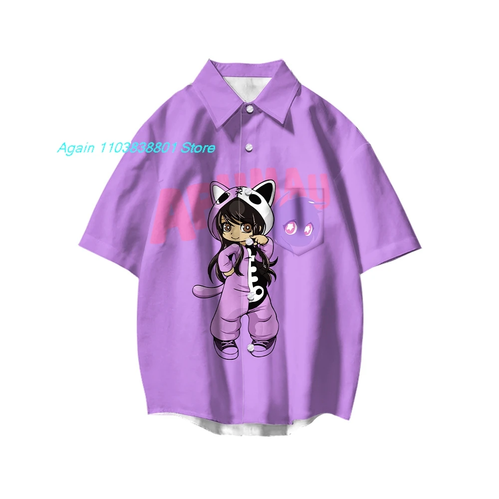 Новый стиль Aphmau Merch дети XXS-4XL рубашка с короткими рукавами для мужчин и женщин