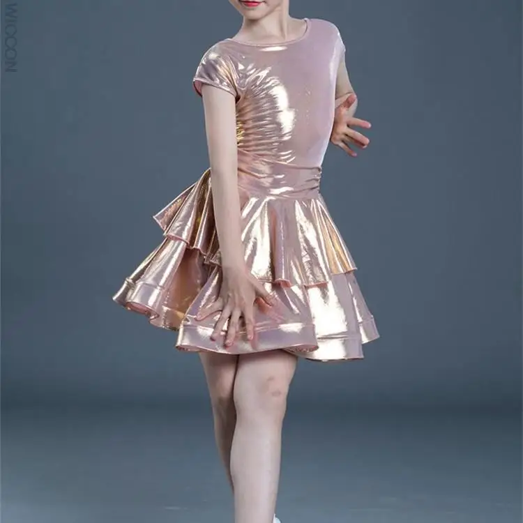 

Girl Latin Dress for Girls Latin Dance Dress Competition Kid Ballroom Dancing Clothing Samba Children Cha Cha Tango Skirt