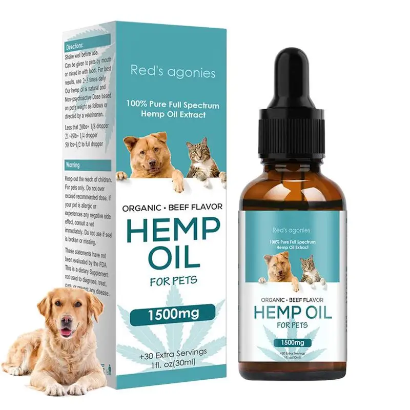 

Hemp-Seed Oil With Omega 3 6 9 And Vitаmins B C E For Dogs Hip And Joints Support Skin Health Relieve Hip Joint And Stress