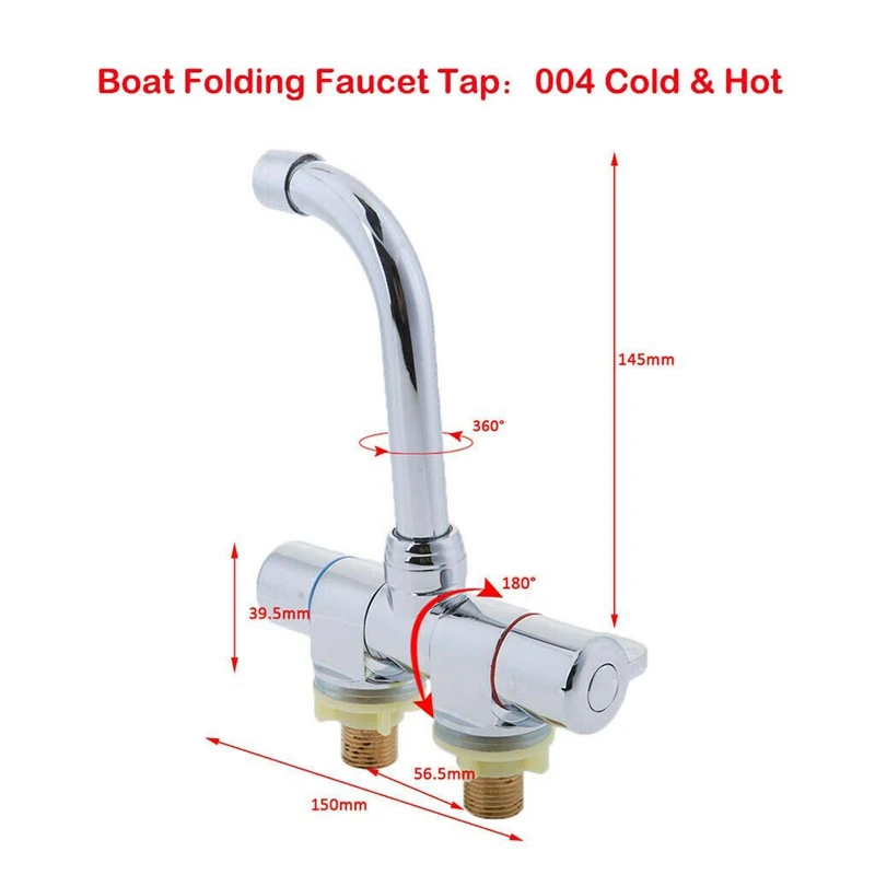 Акция! Складной смеситель для кухни с поворотом на 360 градусов |