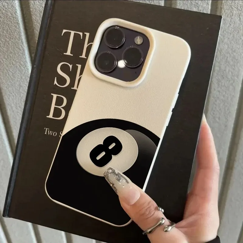 Чехол для телефона с рисунком бильярдного шара №8 для iPhone 17, 16, 15, 14 Plus, 13, 12, 11 Pro Max, 17 Air, мягкий чехол из ТПУ (art.: 3920d2a2bb87e) - 3920d2a2bb87e