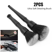 2pcs car cleaning brush ultra soft detailing brush detail factory set interiorexterior car dust cleaner long section clean tool