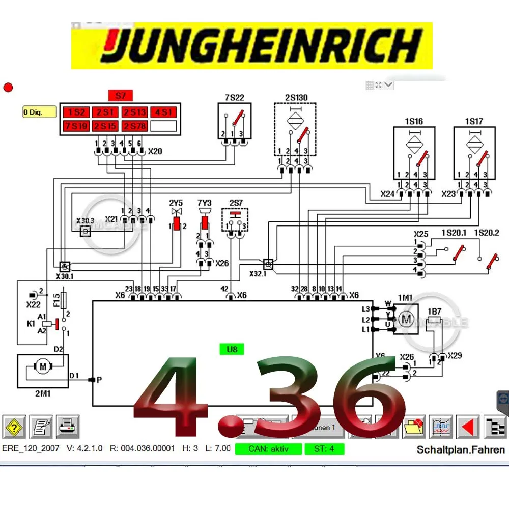 

Jungheinrich JETI ET 4,36, новые запчасти, автомобильное программное обеспечение для вилочного погрузчика