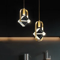 Modern light luxury crystal porch lamp corridor aisle lamp European-style simple dining chandelier bedside decorative lamp