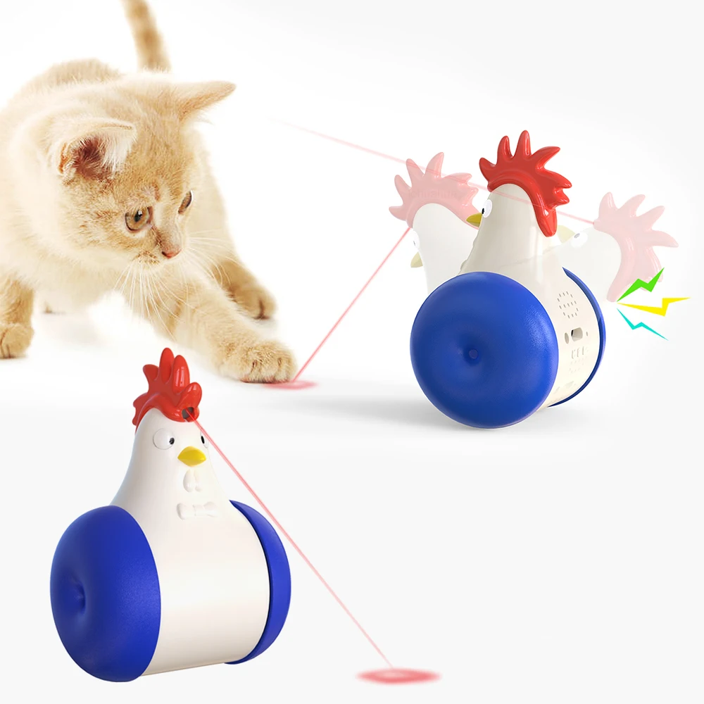 

Infrared Chick Cat Toy USB Charging Squeak Animal Toys for Cats Kitten Funny Original Tumbler Pet Products for Dropshipping