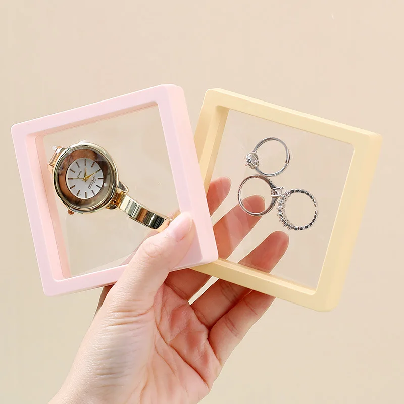 

Transparent Jewelry Box Jewelry Display Stand Storag Organizer Necklace Ring Watch Earring Packaging Case Gift Portable